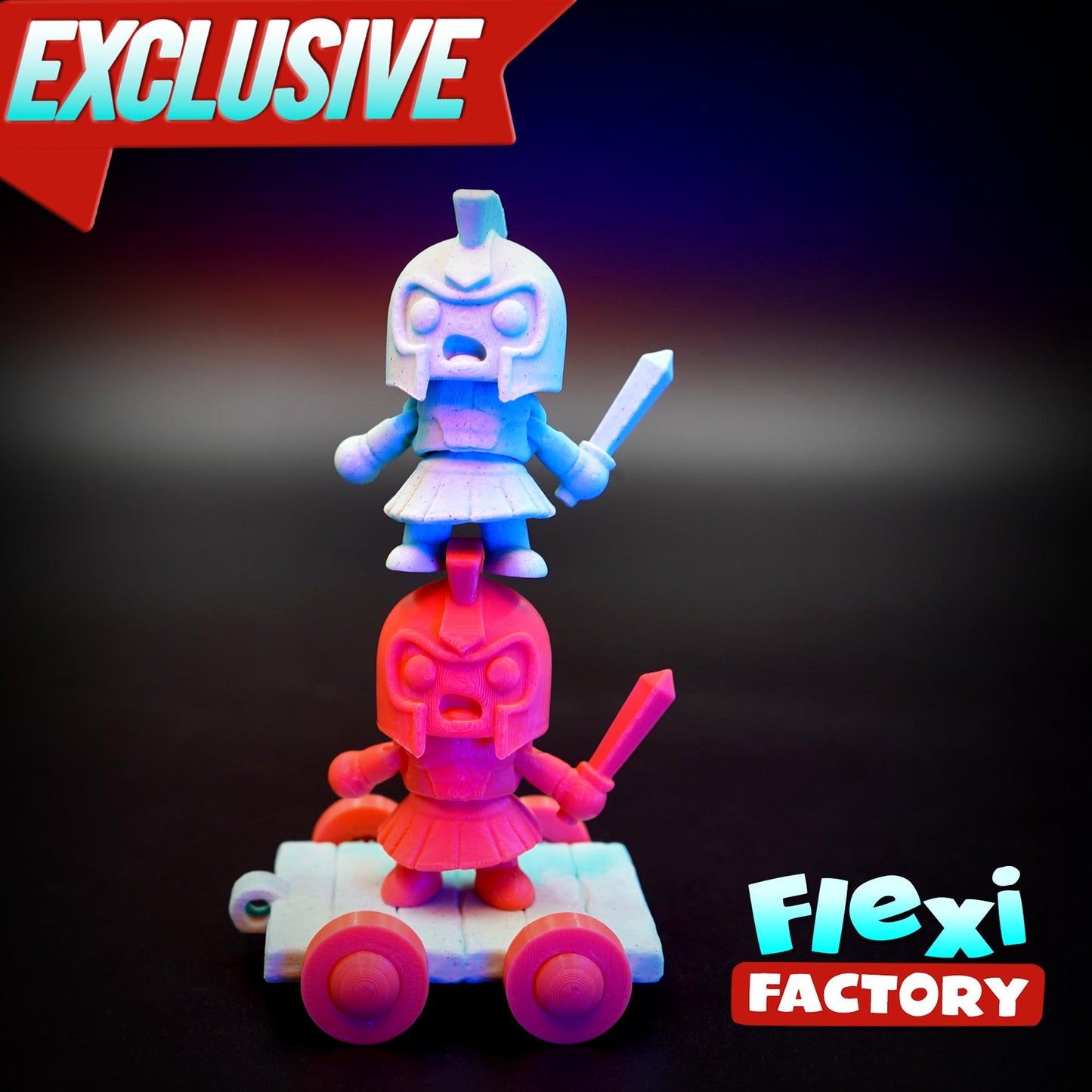 Mini-Gladiator mit exklusivem flexiblem Pferd