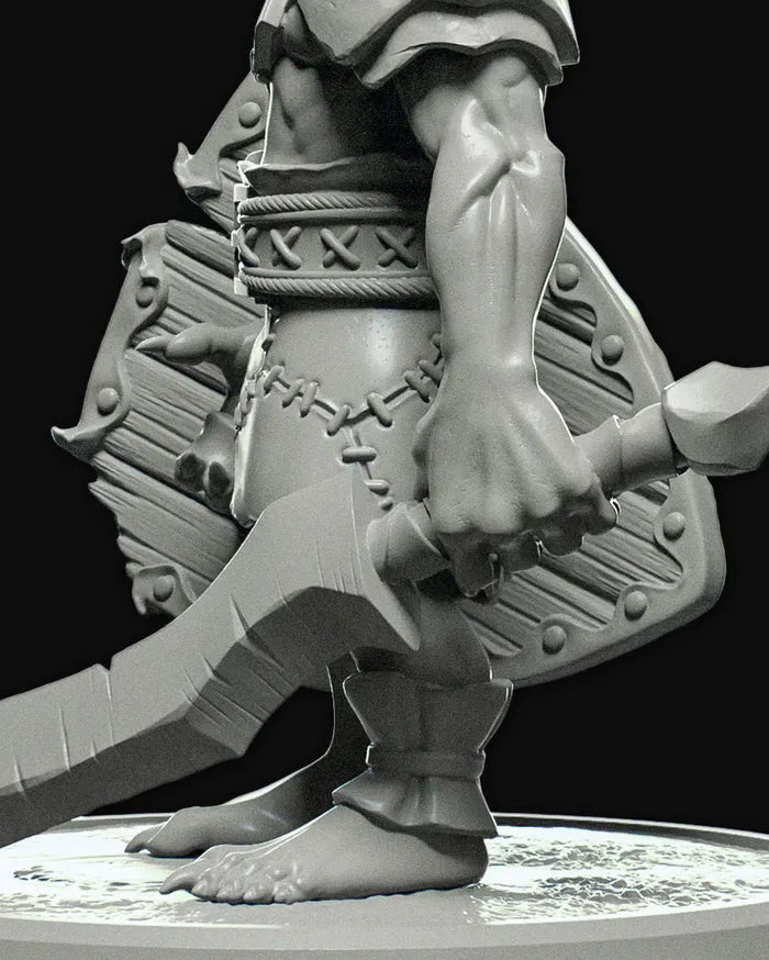 Goblin-Krieger-Miniatur aus Kunstharz – 32 mm und 75 mm