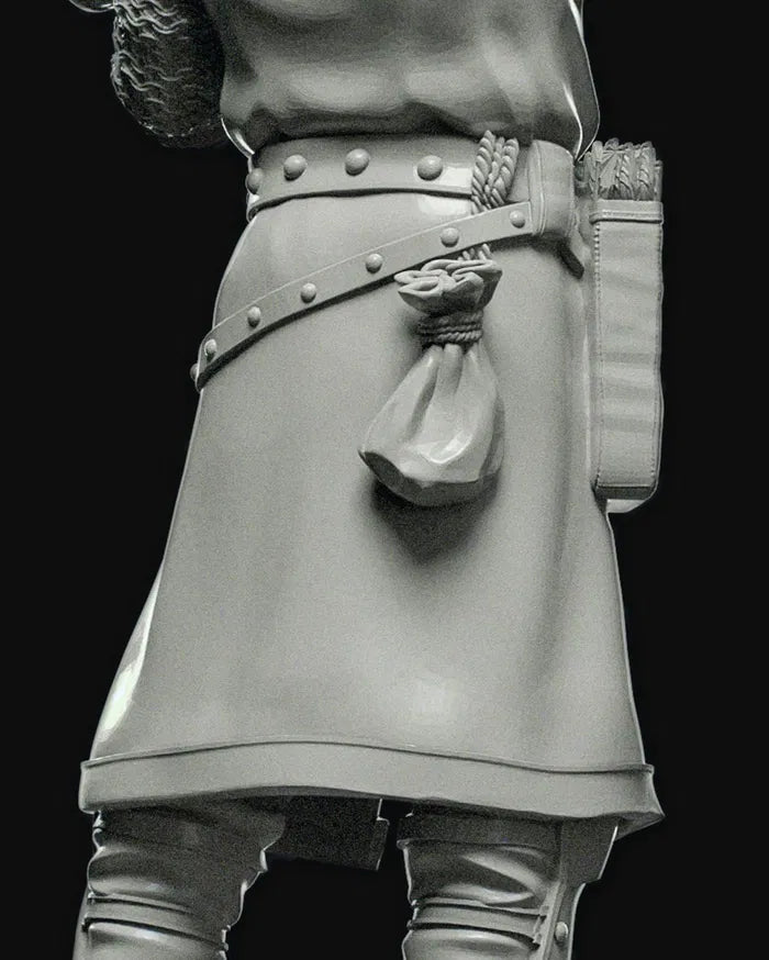 City Guardian 03 ohne Helm – Unbemalte Resin-Miniatur – 32 mm und 75 mm