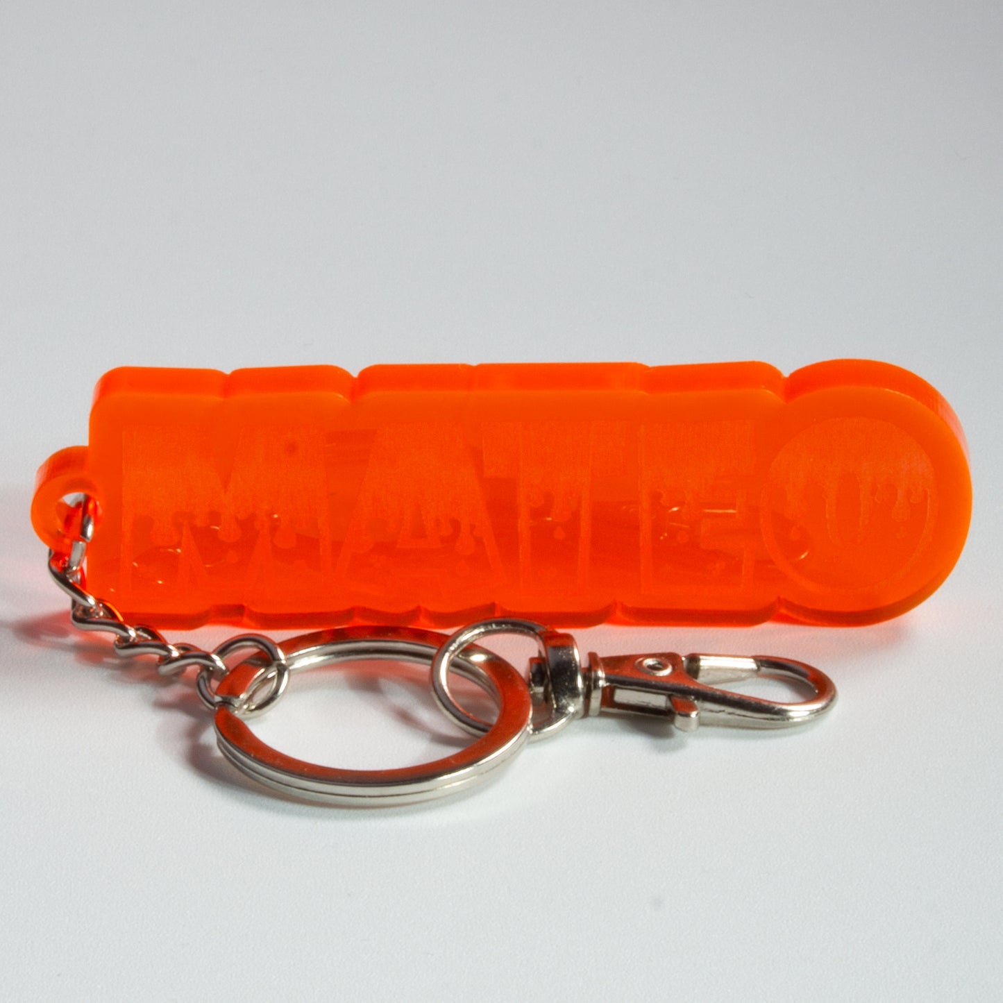 Llavero Personalizado con Nombre en Acrílico – Varios Colores – Ideal para Regalo 🎁