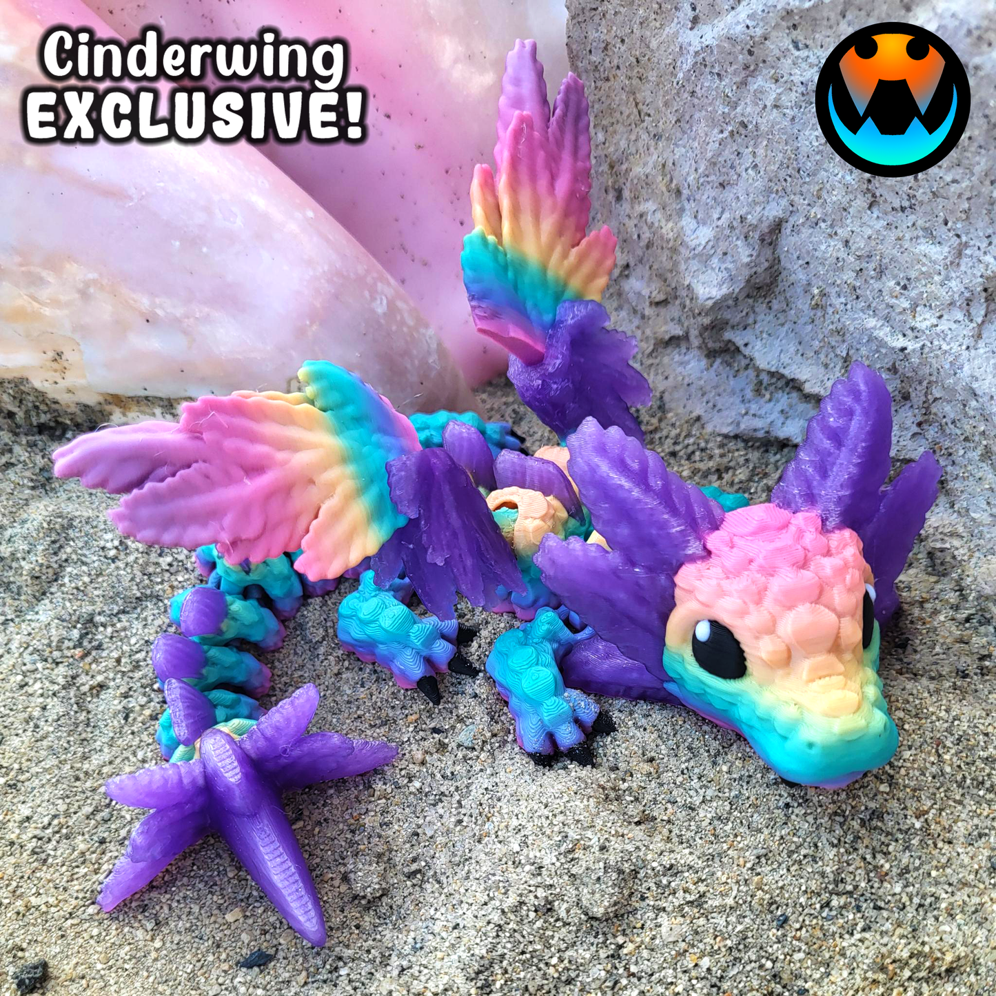 Baby Axolotl Dragons - Figura Articulada Exclusiva