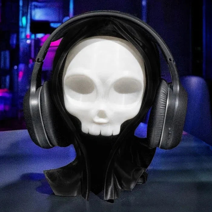 Soporte para Audífonos con Diseño de Calavera Grim Reaper