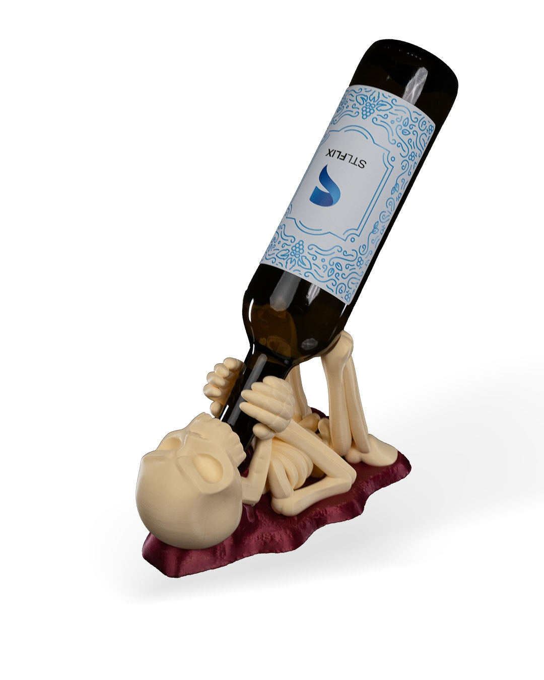 All Spine, No Whine - Sostenedor de Vino en Forma de Esqueleto