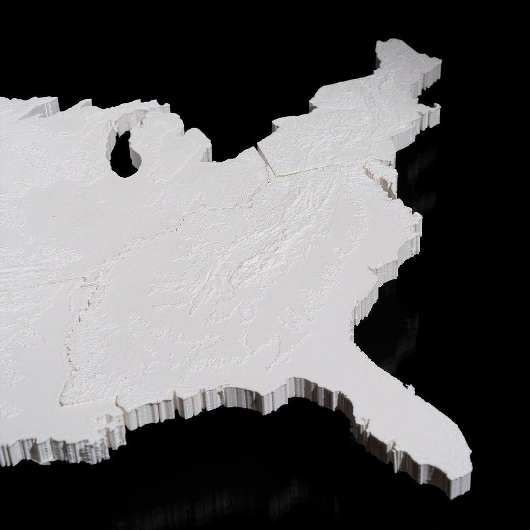 American Map Wall Light - Diseño con Luz Ambiental para Decoración Moderna