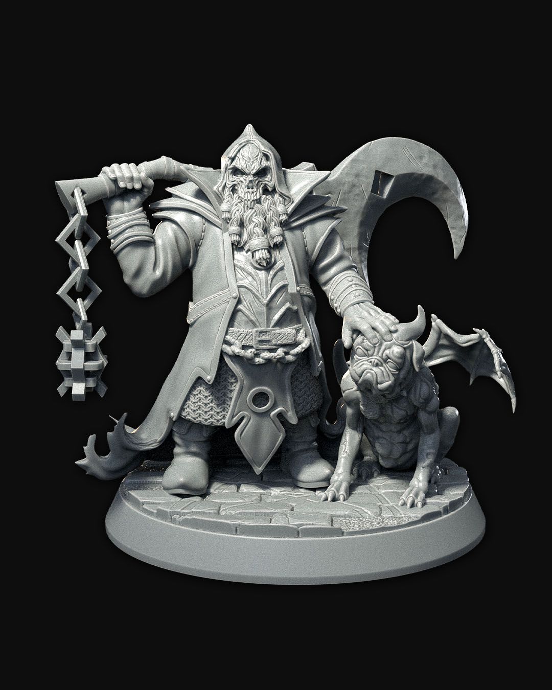 Baern Blackbone - Miniatura de Villano - 32mm y 75mm