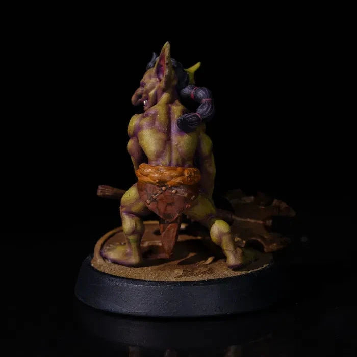 Miniatura Goblin Bárbaro en Resina - 32mm y 75mm