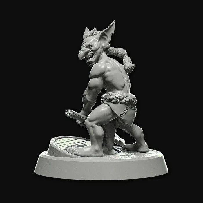 Miniatura Goblin Bárbaro en Resina - 32mm y 75mm