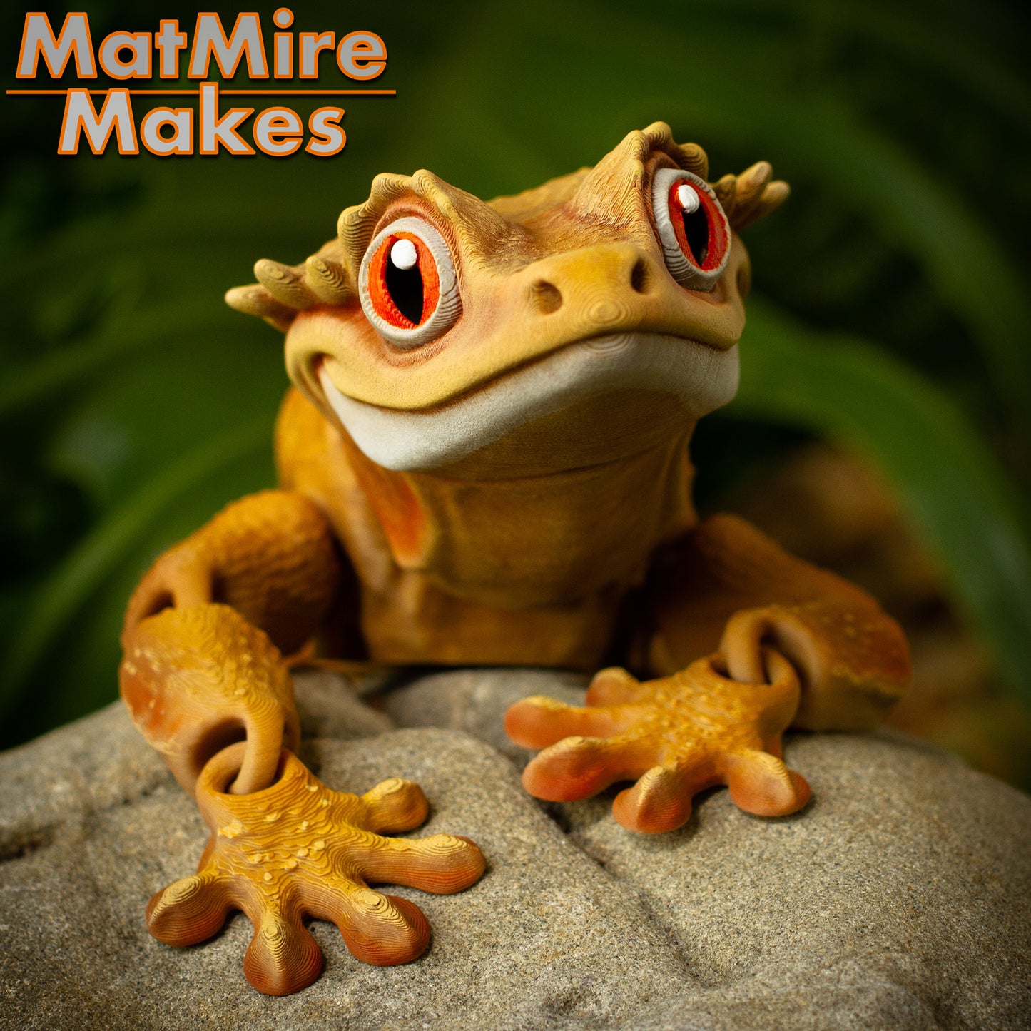 Gecko Articulado Impreso en 3D por MatMire Makes