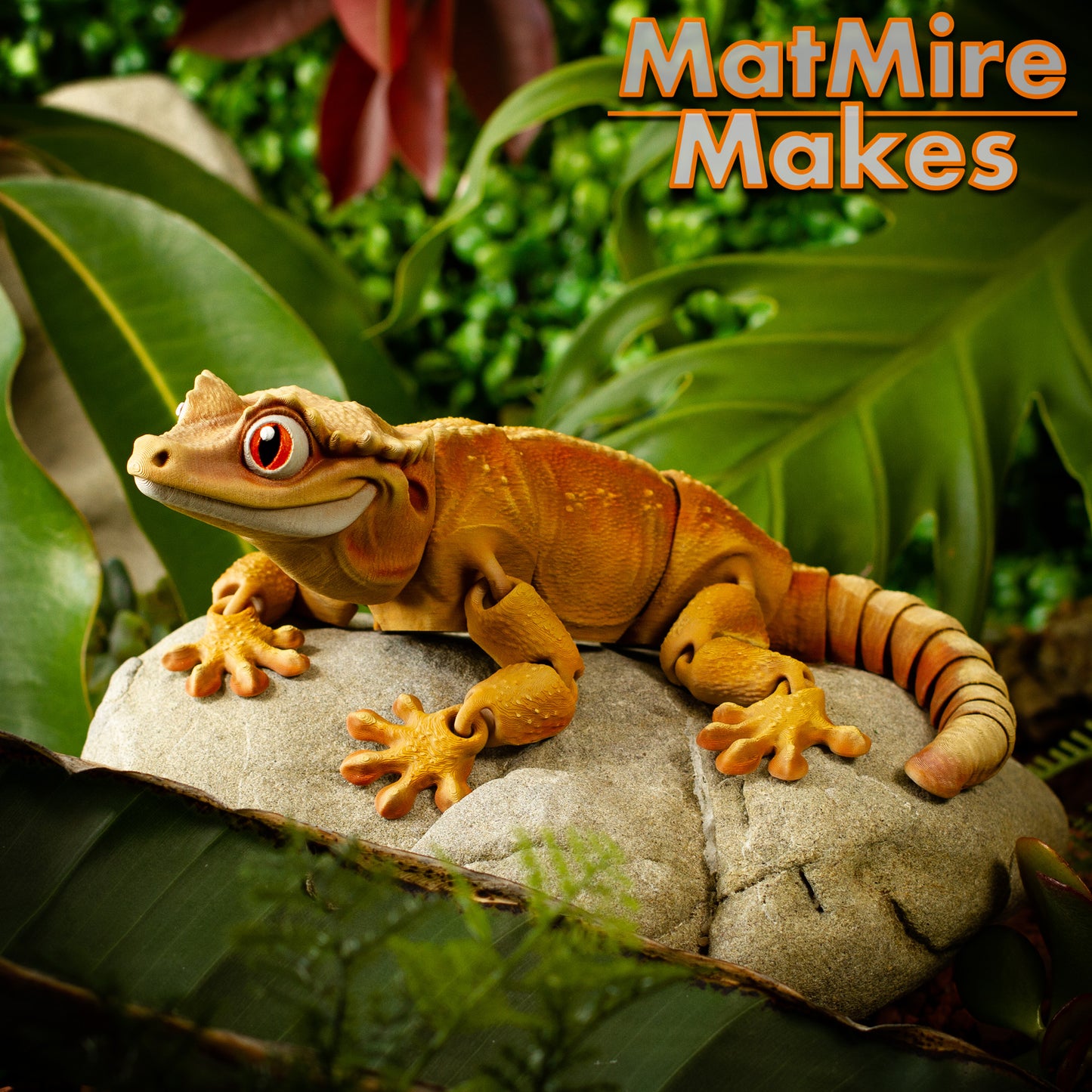 Gecko Articulado Impreso en 3D por MatMire Makes